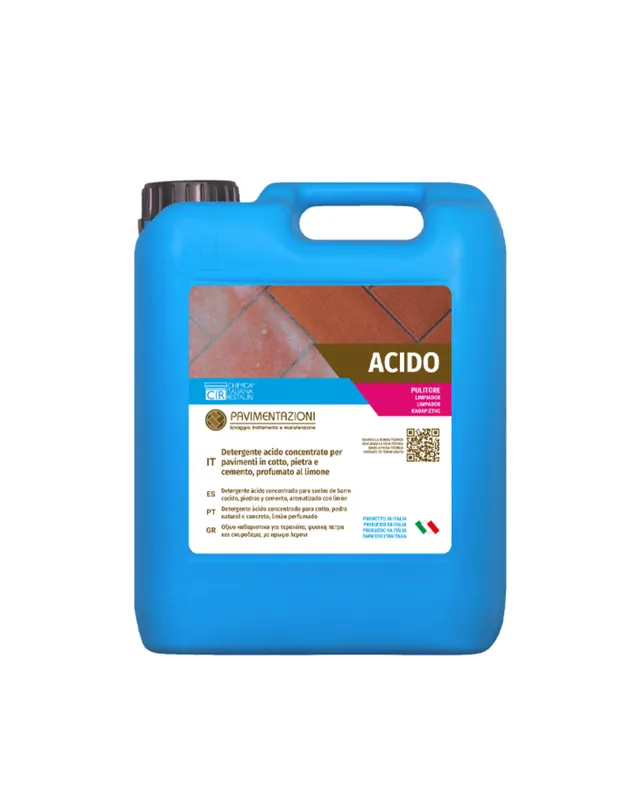 Detergente Acido Concentrato Profumato per Pavimenti da 10 lt Acido Populair