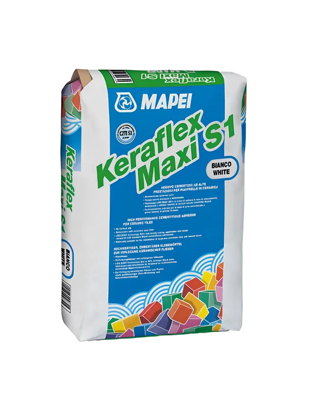 Alleen Vandaag Adesivo Piastrelle Keraflex Maxi S1 Colore Bianco Sacco 23 Kg