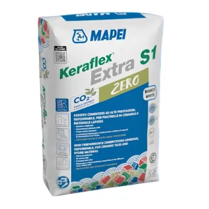Koop Online Adesivo Piastrelle Keraflex Extra S1 Colore Bianco Sacco 23 Kg