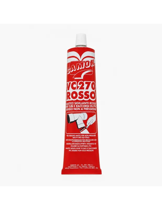 Bestel Nu Adesivo Sigillante Rosso Semidenso VC 270 Tubi Raccordi Giunzioni Pvc 1 pz., 125 g