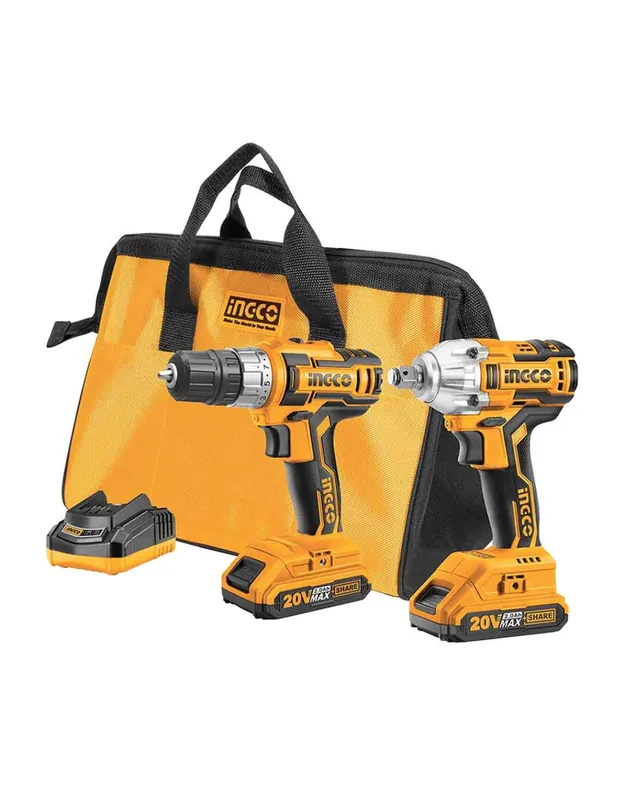Set Completo Utensili Trapano Avvitatore Impulsi 20V Due Batterie Borsa Tela Express Levering