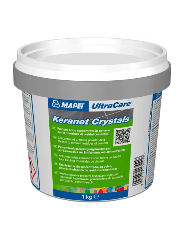 Pulitore Acido Concentrato Polvere Residui Cementizi Keranet Crystals 1 Kg Merkproduct