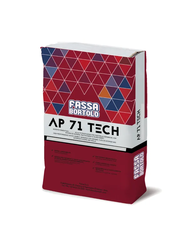 Merkproduct AP 71 Tech Adesivo Monocomponente Bianco Grigio Pavimenti Rivestimenti 25 kg 1 pz., Grigio