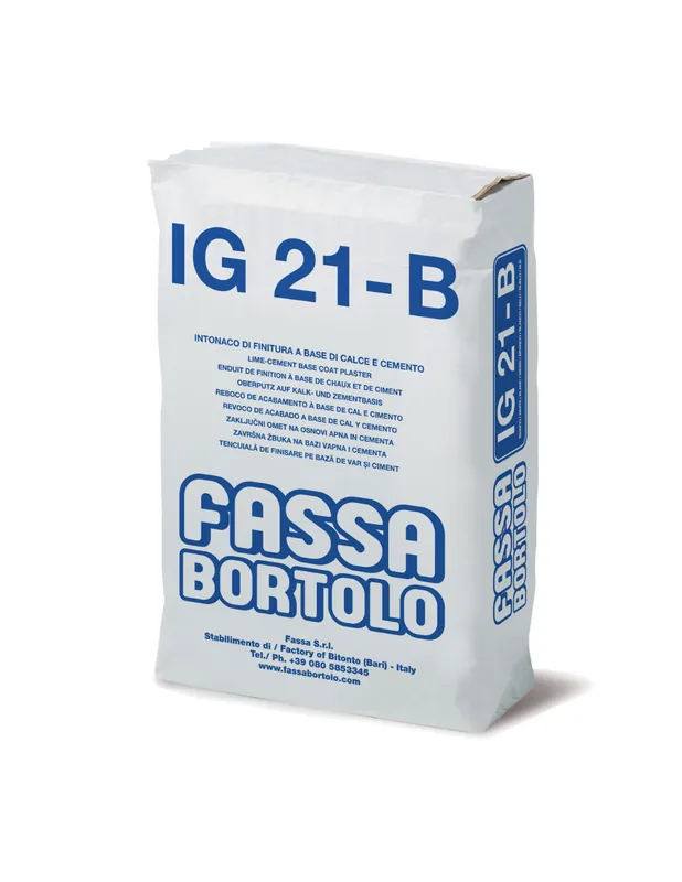 Lage Prijs IG 21 B Intonaco Finitura Base Calce Cemento Bianco Esterni Interni Sacco 25 kg