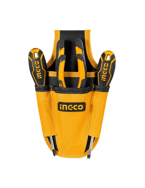 Fodero Porta Attrezzi Utensili Telefono 4 Tasche Frontali Passante Cintura Speciale Aanbieding