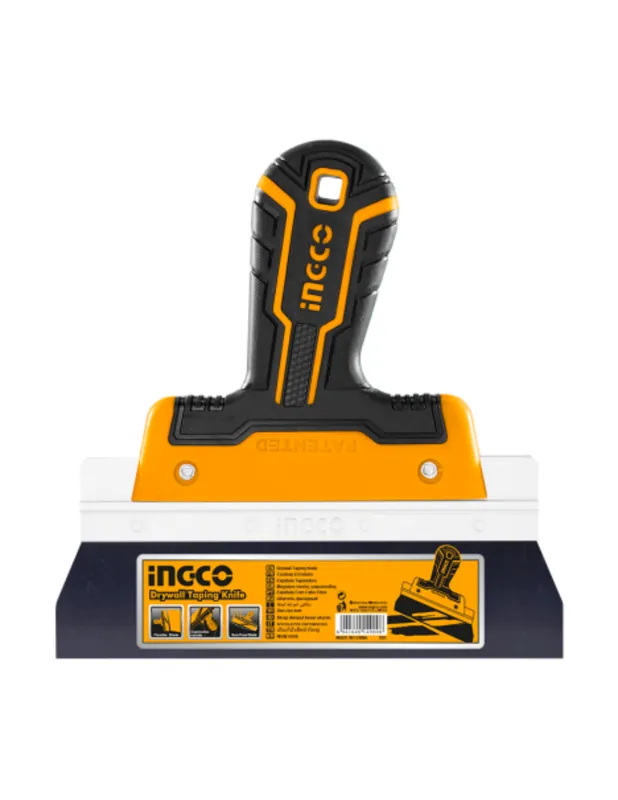 Spatola Larga Alluminio Lama Inox 200mm Finitura Nastro Cartongesso Professionale Laatste Versie