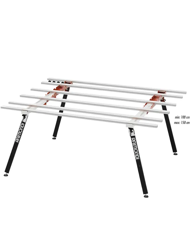 Banco Lavoro Larghezza Variabile 180 x 100/150 cm BM 180 PLUS Grandi Lastre Seizoensaanbieding