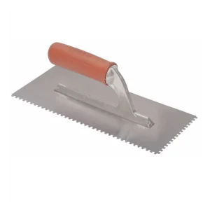Beperkte Voorraad Frattone Spatola Dentata 28x12 cm Impugnatura Gomma Dente 3x3 mm