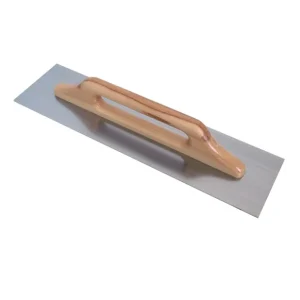 Beperkt Aanbod Frattone Acciaio Liscio Rettangolare 48x13cm Impugnatura Legno 10x10mm