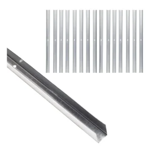 Beperkt Aanbod Guida U Standard 2 m Acciaio Zincato Sp 0,6 mm Fissaggio Cartongesso 16 Pezzi 1 pz., 40 x 50 x 40 mm