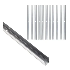 Koopje Guida U Standard 2 m Acciaio Zincato Sp 0,6 mm Fissaggio Cartongesso 12 Pezzi 1 pz., 40 x 50 x 40 mm