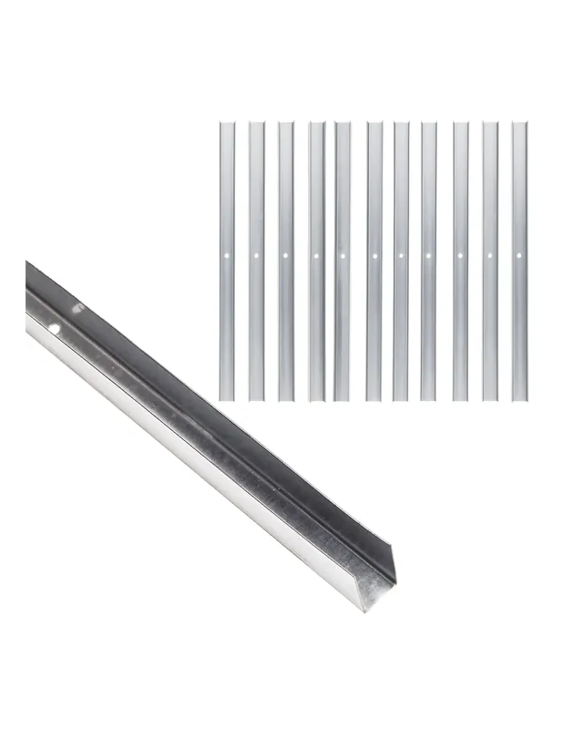 Koopje Guida U Standard 2 m Acciaio Zincato Sp 0,6 mm Fissaggio Cartongesso 12 Pezzi 1 pz., 40 x 50 x 40 mm