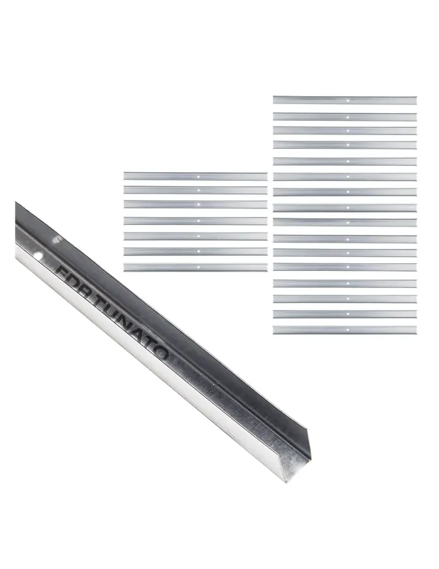 Guida U Standard 2 m Profilo Preforato Sp 0,6 mm Fissaggio Cartongesso 24 Pezzi 1 pz., 30 x 28 x 30 mm Snelle Levering