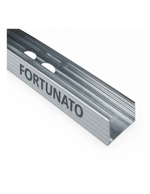 Montante C Standard 2 m Profilo Preforato Sp 0,6 mm Fissaggio Cartongesso 1 Pz 1 pz., 15 x 48 x 15 mm Hoge Kwaliteit