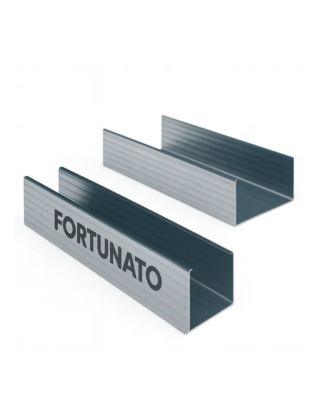 Korting Montante C Standard 2 m Profilo Preforato Sp 0,6 mm Fissaggio Cartongesso 2 Pz 1 pz., 15 x 48 x 15 mm