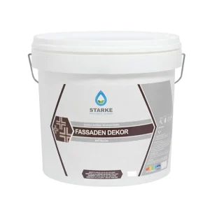 Premium Quarzo Fine Fassaden Dekor Acrilico Coprente Idrorepellente Antialga Antimuffa 1 pz., 5 lt