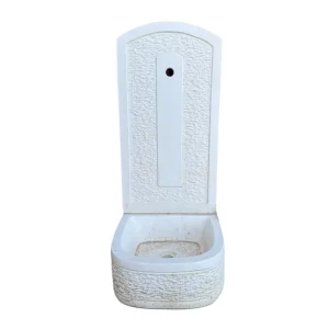 Fontana Giardino Calcestruzzo Senza Rubinetto 40x40xH.90 cm Serie Grecale Rechtstreeks Van De Fabrikant