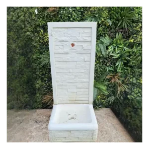 Lage Prijs Fontana Giardino Calcestruzzo Senza Rubinetto 40x40xH90Cm Serie Muraglietto