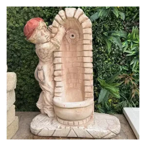 Koopje Fontana Giardino Calcestruzzo Cemento Senza Rubinetto 75x35xH.91cm Modello Bimbo