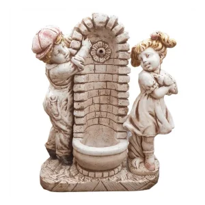 Fontana Calcestruzzo Cemento Senza Rubinetto 75x35xH.91cm Modello Bimbo Bimba Aanbieding