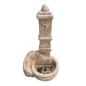 Fontana Calcestruzzo Cemento Senza Rubinetto 63x50xH.109cm Modello Castello Laatste Kans