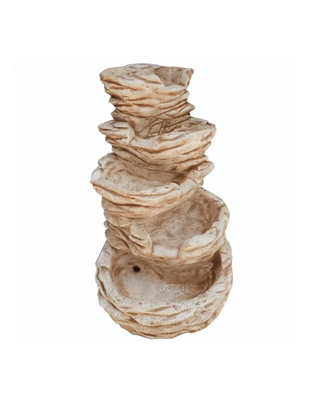 Fontana Giardino Niagara Marrone Calcestruzzo Senza Rubinetto 70 x 60 x h.95 cm Fabrieksprijs