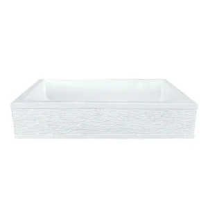 Pilozza Serie Grecale Cemento Finitura Zigrinata L.45 x P.35 x H.16 Cm Gratis Retour