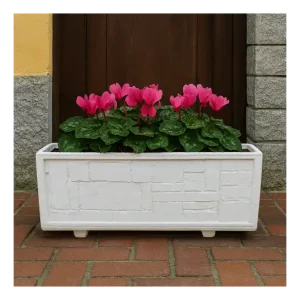 Fioriera Giardino Cemento Effetto Pietra L.100xP.40xH.43 cm Serie Gargano Nu Kopen