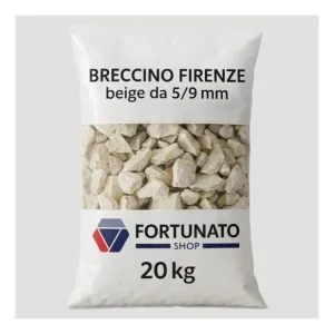 Uitverkoop Breccino Firenze Colore Beige 5/9 mm Granulato Decorazioni Finiture Sacco 20 kg