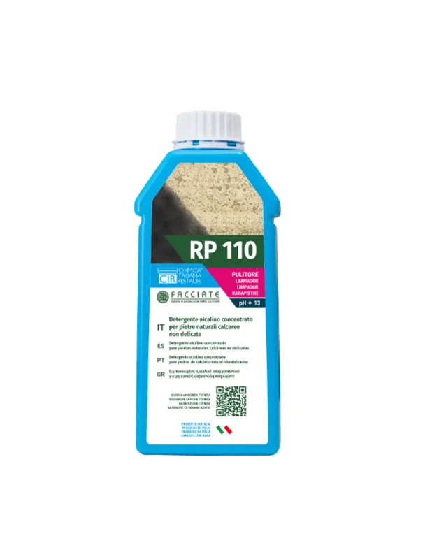Meest Verkocht Detergente a PH alcalino concentrato per pietre calcaree RP 110 da 1 lt