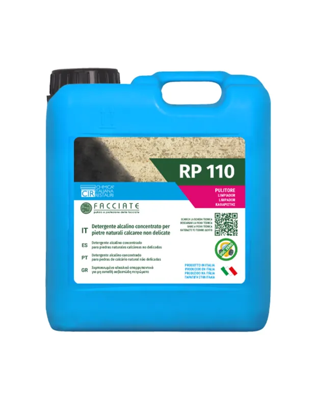 Detergente a PH alcalino concentrato per pietre calcaree RP 110 da 5 lt Meest Verkocht