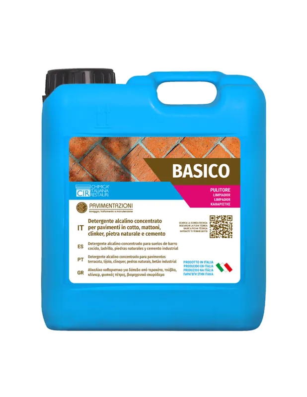 Detergente alcalino concentrato sgrassante per pavimenti da 5 lt Basico Goedkoop