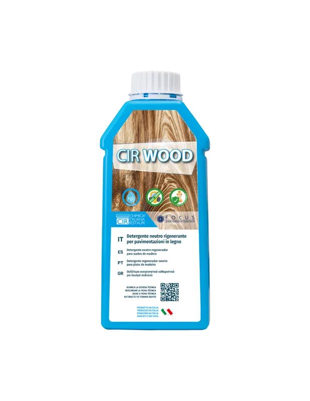 Veilige Betaling Detergente Pulire Esaltare Rigenerare Pavimento Superfici Legno Cirwood 1 litro