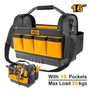 Borsa Porta Attrezzi 15 Tasche Base Rigida Organizzazione Utensili cm 40 Exclusieve Aanbieding