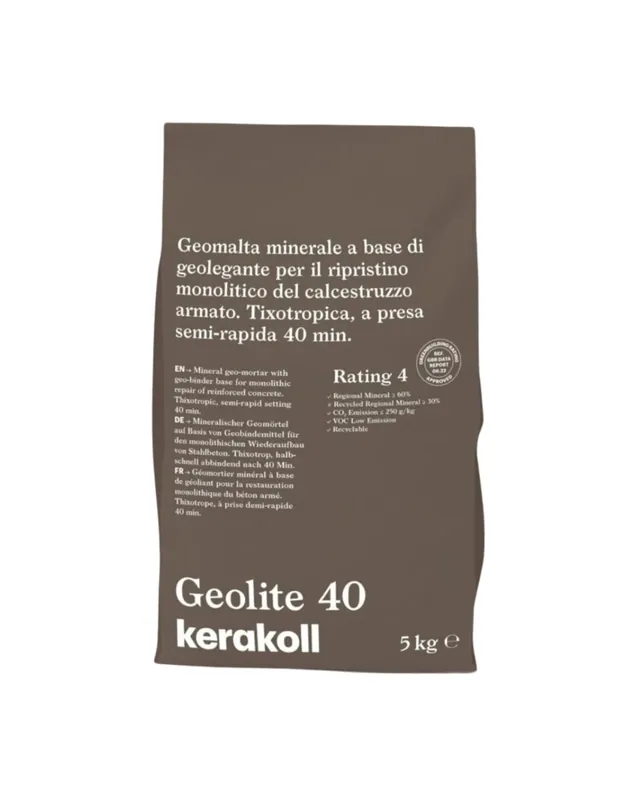 Geomalta Minerale Tixotropica GeoLite 40 Per Strutture Calcestruzzo Kerakoll 1 pz., 5 Kg Actieprijs