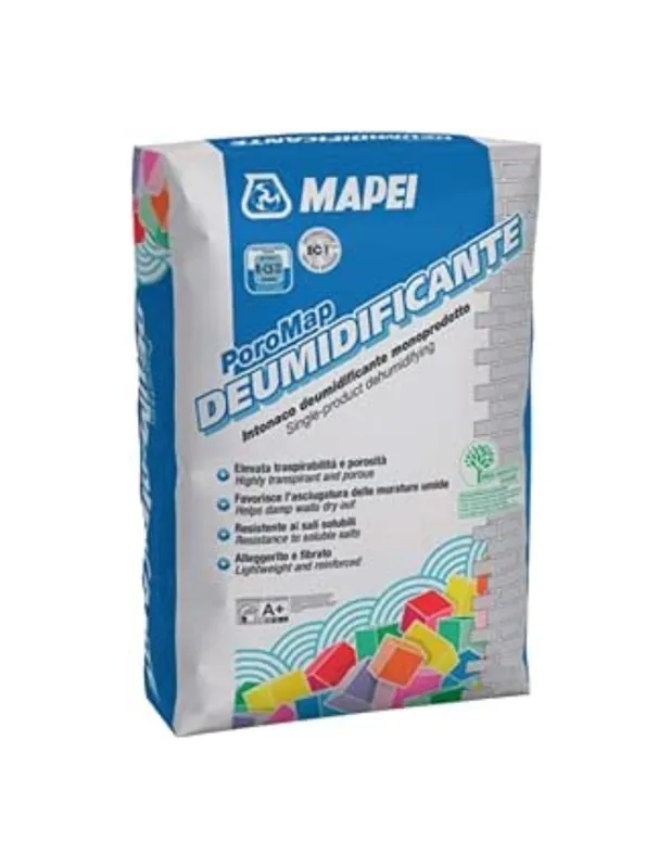 Must-Have Intonaco monoprodotto Poromap deumidificante da 20 kg