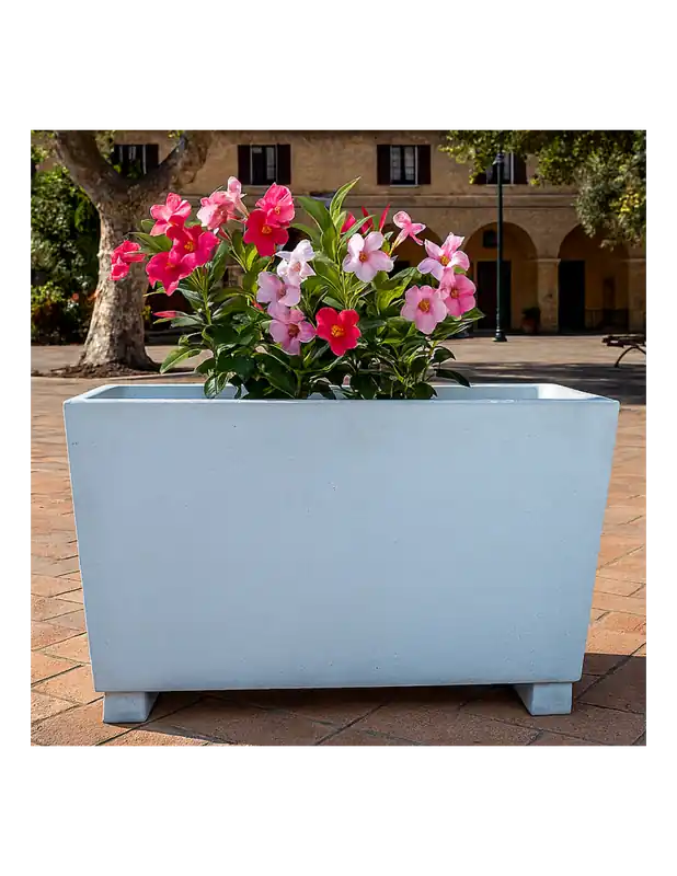Gecertificeerd Fioriera Giardino Cemento Effetto Pietra L.100xP.30xH.60 cm Serie Ostuni