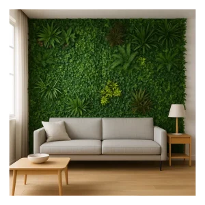 Pannello decorativo di siepe artificiale da 100 x 100 cm per interni ed esterni Amazzonia effetto 3D Nieuw