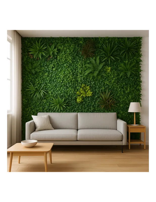 Pannello decorativo di siepe artificiale da 100 x 100 cm per interni ed esterni Amazzonia effetto 3D Nieuw