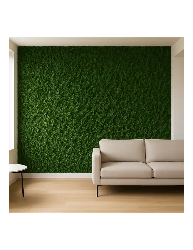 Betrouwbaar Pannello Decorativo Siepe Artificiale Interni Esterni 50 x 50 x h3 cm Felce