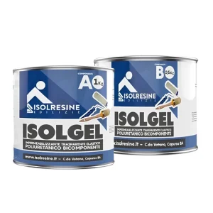 Impermeabilizzante Trasparente Bicomponente Isolgel A 1 kg Isolgel B 0,5 kg Aanbieding