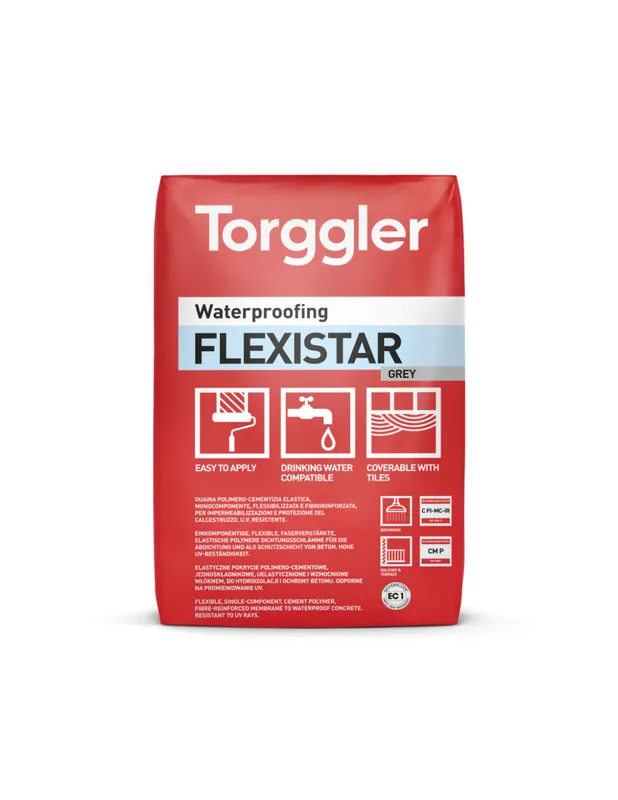 Guaina Cementizia Flexistar Impermeabilizzazione Protezione Calcestruzzo 20 kg Bestel Nu