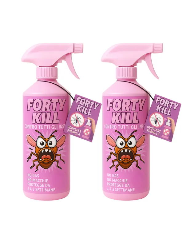 Insetticida Zanzare Giardino Repellente Fortykill Protezione Acari 2 Pezzi Populair