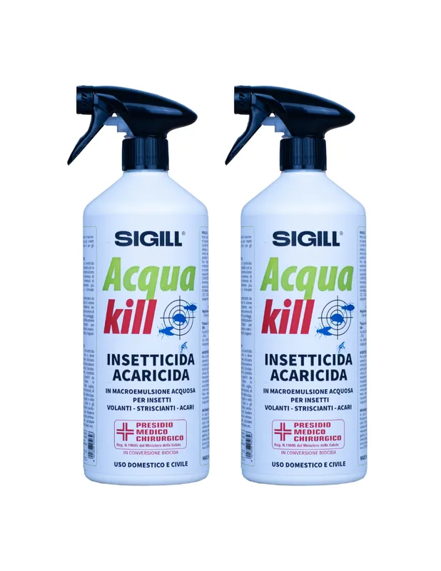 Insetticida Acaricida Acqua Kill Insetti Striscianti Volanti Acari 750ml 2 Pezzi Aanbieding