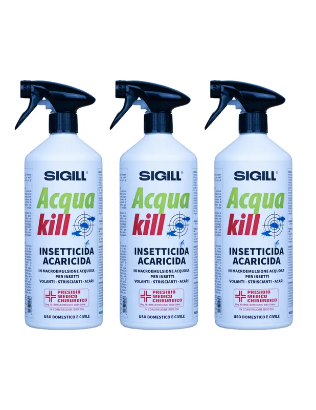 Insetticida Acaricida Acqua Kill Insetti Striscianti Volanti Acari 750ml 3 Pezzi Uitverkoop
