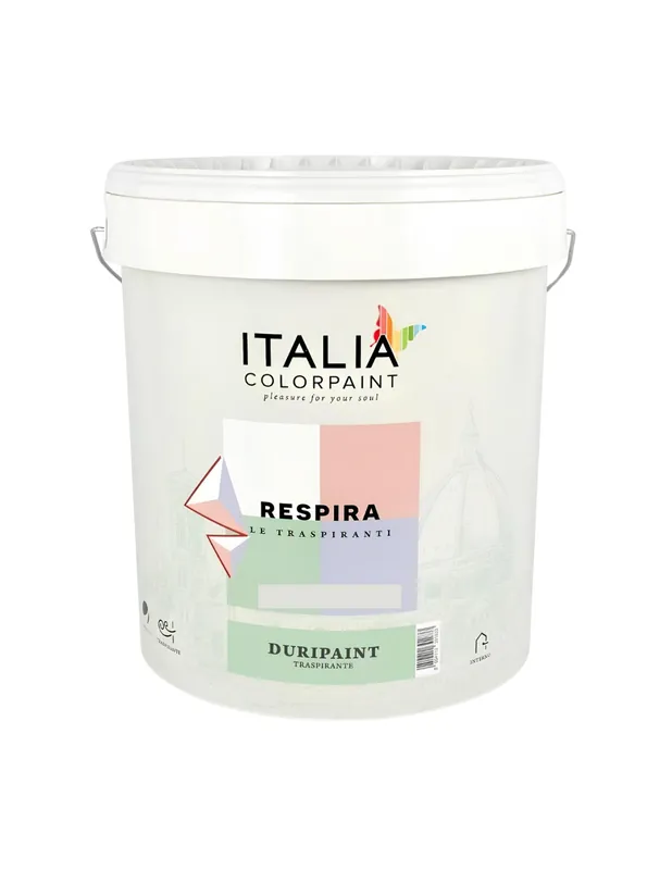 Idropittura Traspirante Semilavabile Bianca Vari Formati Respira Duripaint 1 pz., 2.5 lt Alleen Vandaag