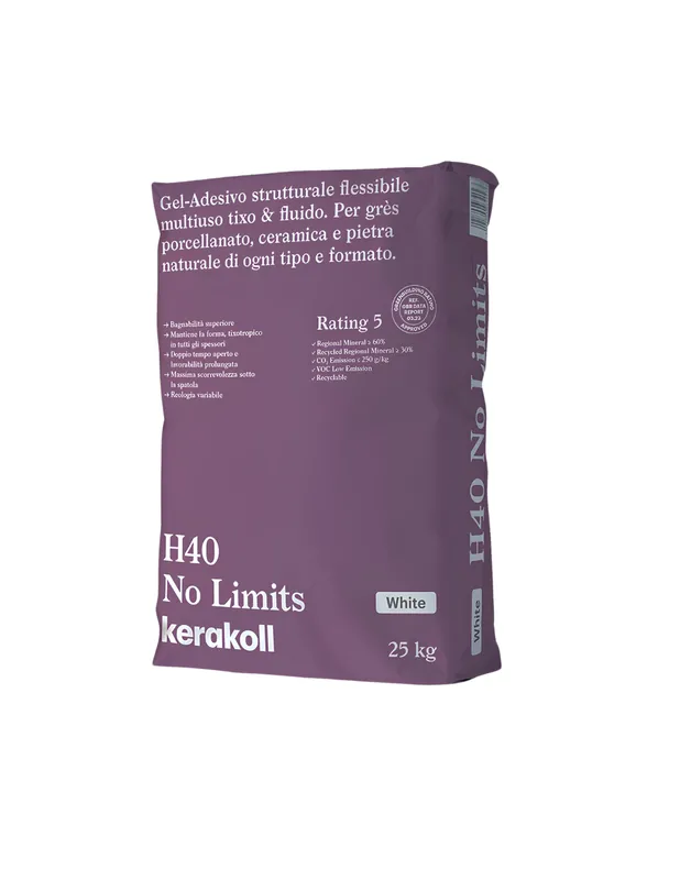 Gel Adesivo Strutturale H40 No Limits Bianco 25 Kg Incollaggio Kerakoll Koop Vandaag