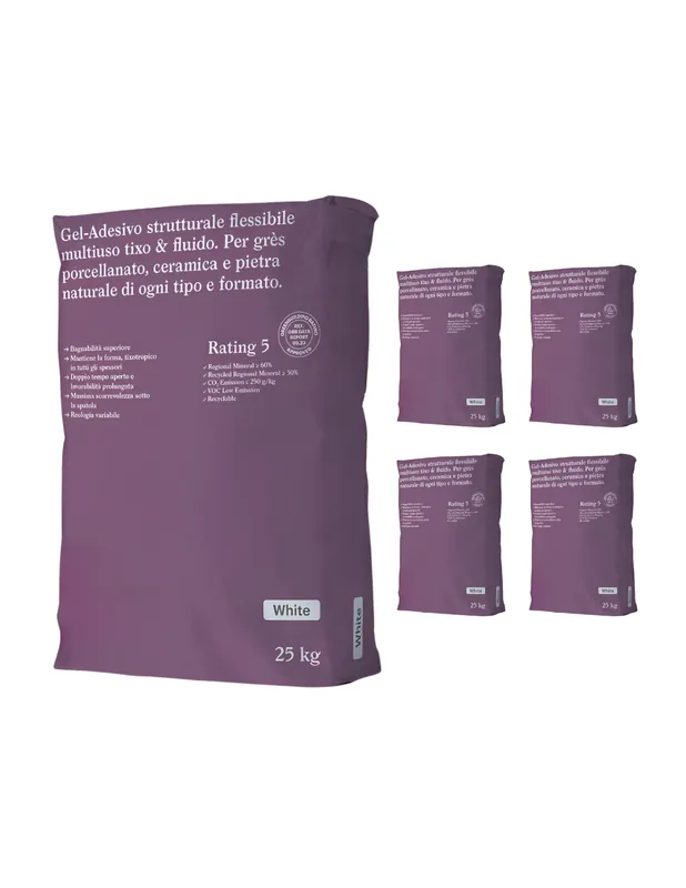 Lage Prijs Gel Adesivo Strutturale Flessibile Bianco 25 Kg Incollaggio Confezione 5 Sacchi