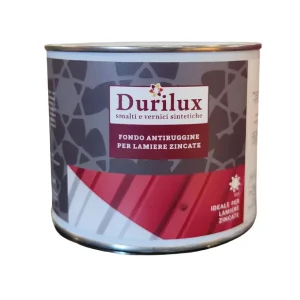 Durizinc Fondo Ancorante Antiruggine Lamiere Zincate Natura Alchidica Diluibile 1 pz., 500 ml Tijdelijk Beschikbaar
