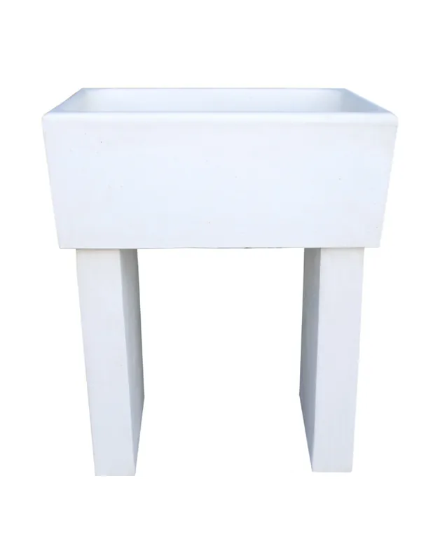 Pilozza Calcestruzzo Cemento Piedi Serie Ostuni 75 x 55 x H 30 cm Con Piedi Direct Verzonden
